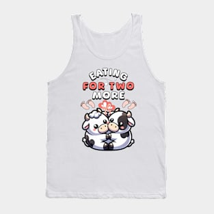 Pregnancy Eating For Two More Cute Cows Tank Top